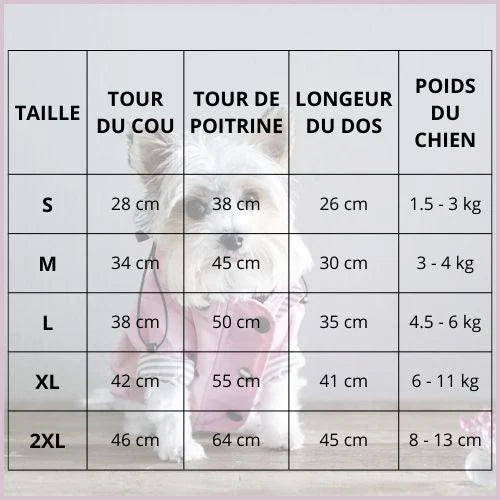 Manteau-chien-imperméable-taille