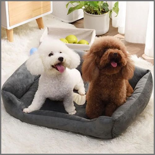 Panier-chien-XXL-doux-et-moelleux-gris