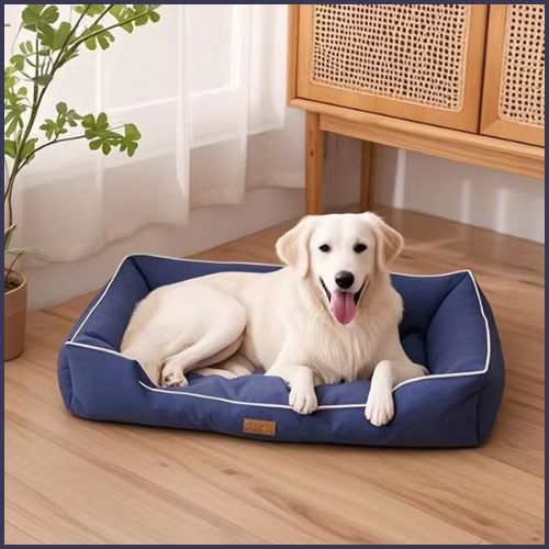 Panier-chien-XXL-imperméable-bleu