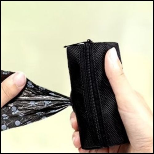 distributeur-sac-à-crotte-noir