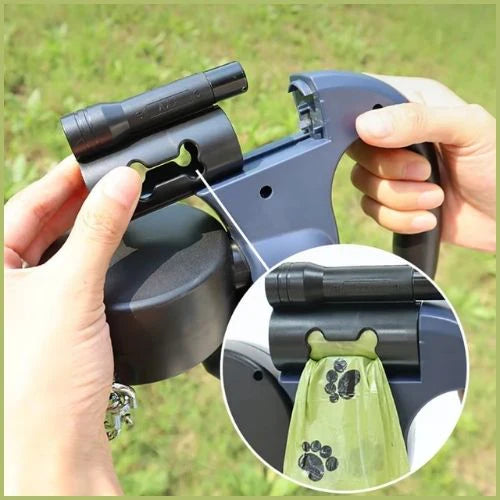 laisse-double-pour-chien-rétractable-3-mètres-sac