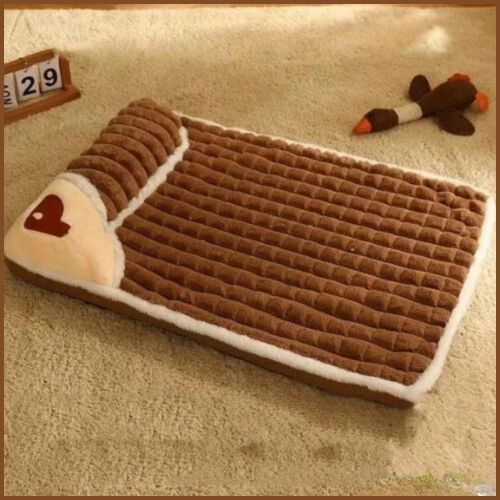 lit-pour-chien-relaxant-antidérapant-toutes-tailles-marron-beige