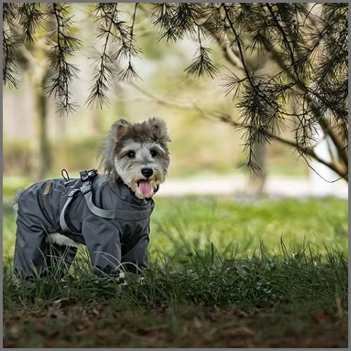 manteau-imperméable-pour-chien-avec-harnais-intégré-feuille