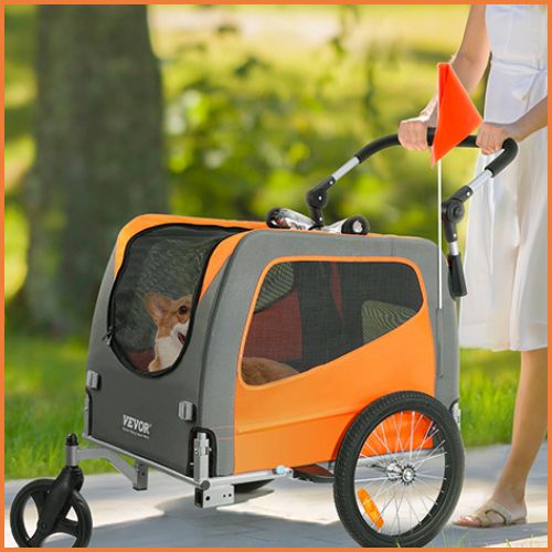poussettes-pour-chiens-orange