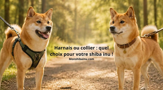 Harnais-vs-collier-pour-un-Shiba-Inu-lequel-choisir 