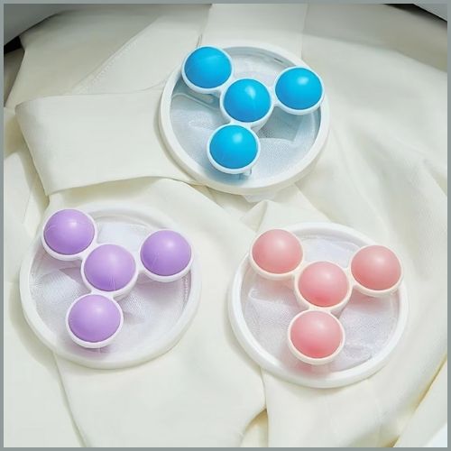 Attrape-poil-machine-à-laver-avec-sac-filtrant-rose