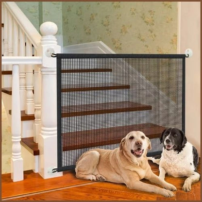 Barrière-de-sécurité-pour-chien-fixation-sans-perçage-noir