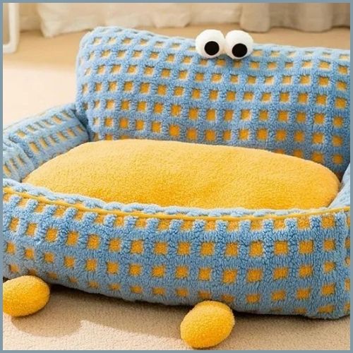 Canapé-chien-petit-et-moyen-avec-coussin-déhoussable-fun