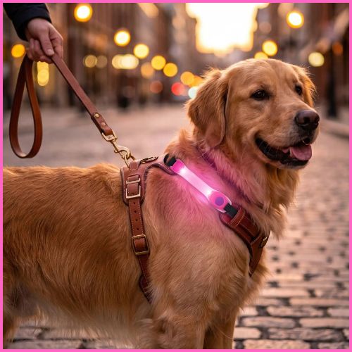 Collier-lumineux-chien-bande-en-LED-avec-attache-pratique-rose