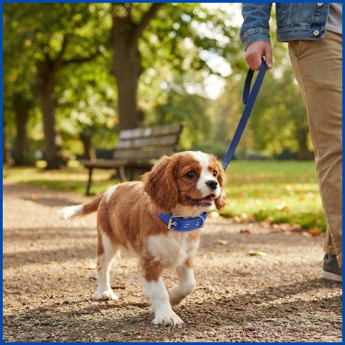Collier_chien-en-nylon-résistant-et-réglable-bleu