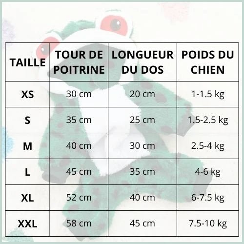 Déguisement-grenouille-pour-chien-taille