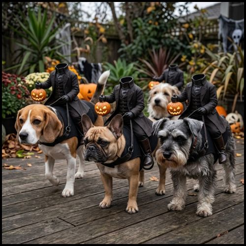 Déguisement-chevalier-sans-tête-pour-chien-halloween