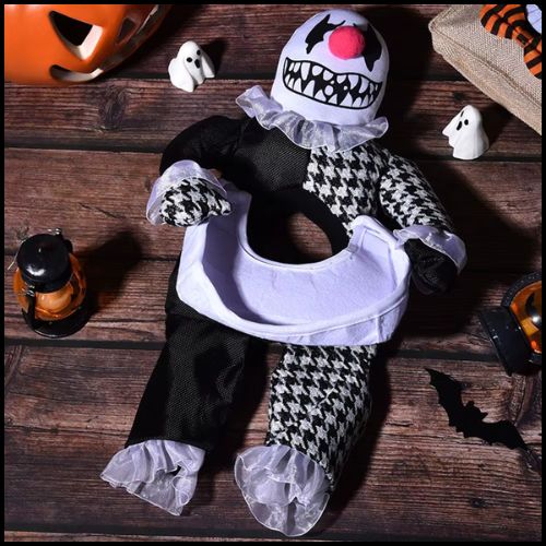 Déguisement-clown-pour-chien-noir
