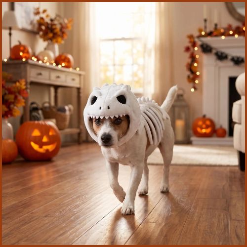 Déguisement-squelette-dinosaure-pour-chien-halloween