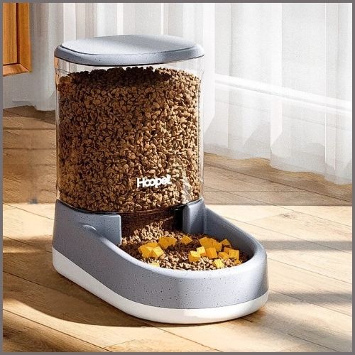 Distributeur-de-croquettes-pour-chien_automatique-3,8-L-gris