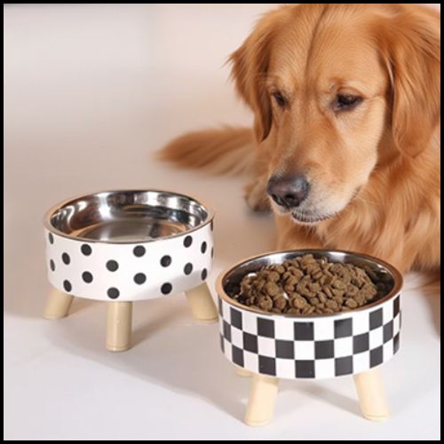 Gamelle chien surélevée avec bol en acier inoxydable|UpBowl™