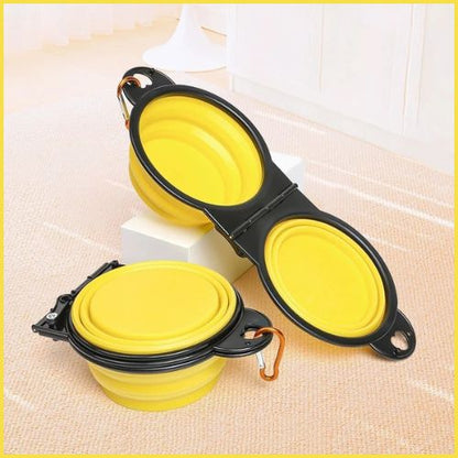 Gamelle-pliable-chien-double-en-silicone-pour-voyage_jaune