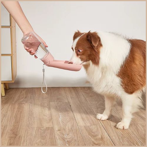 Gourde-pour-chien-550-ml-avec-abreuvoir-intégrée_rose