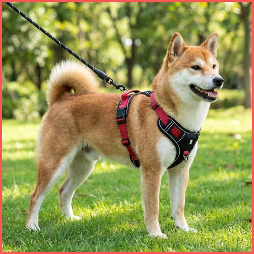Harnais chien anti traction pour shiba inu double attache | Serenity™