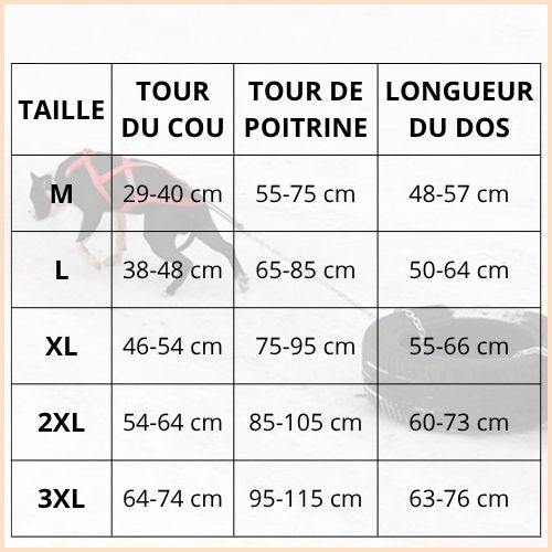Harnais-de-traction-pour-chien-idéal-traîneau-et-skijoring-taille