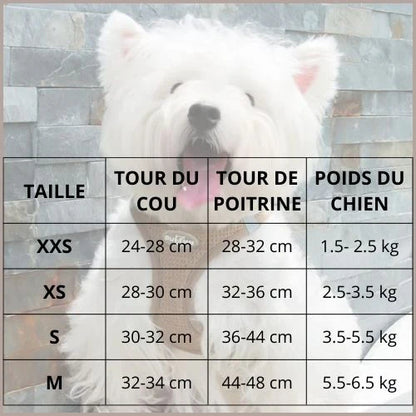 Harnais-petit-chien_doux-et-respirant-taille