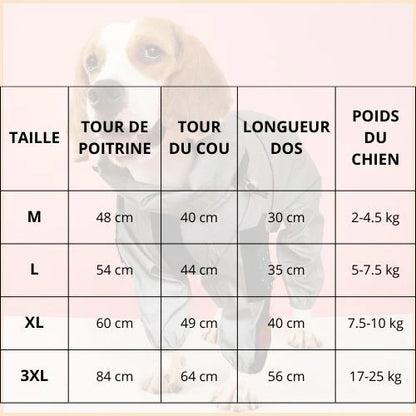 Imperméable-pour-chien-réfléchissant-