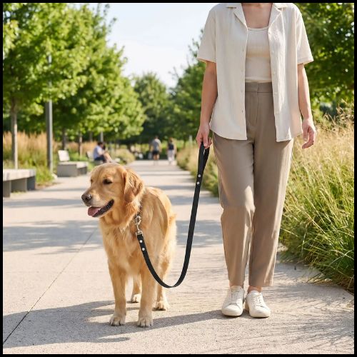 Laisse-biothane-imperméable-pour-chien-noir