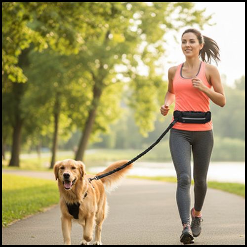 Laisse-chien-main-libre-avec-sacoche-pour-canicross-noir