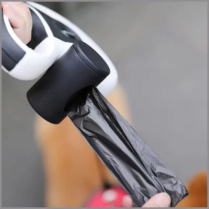 Laisse-pour-chien-enrouleur-8-mètres-avec-porte-sac-amovible