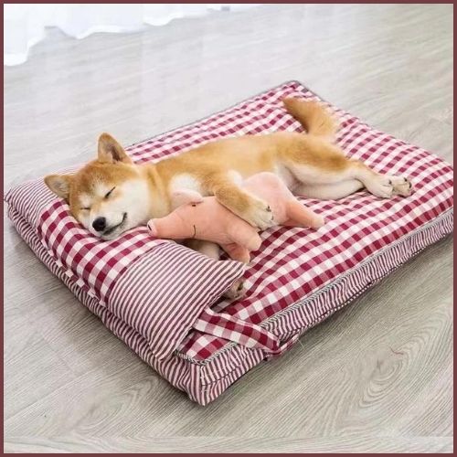 Lit-pour-chien-en-taille-moyenne-déhoussable-sommeil