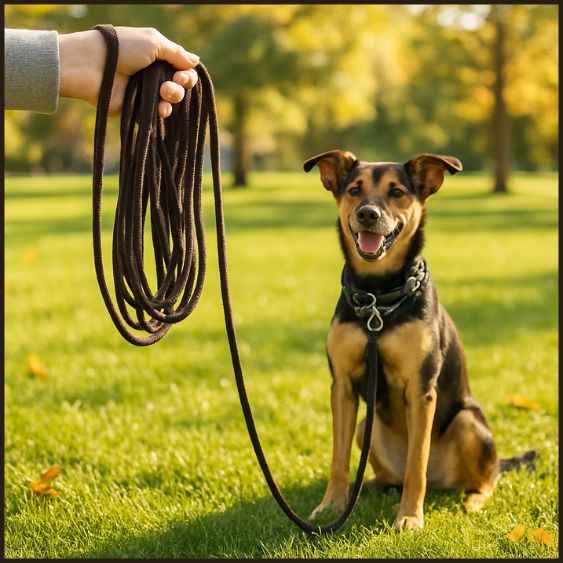 Longe-chien-10-m-dressage-rappel-nylon-solide-entraînement