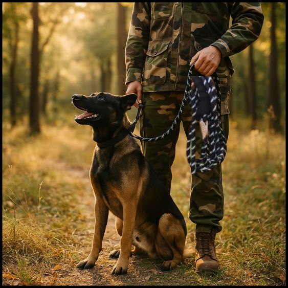 Longe-pour-chien-20-m-grande-taille-entraînement-extérieur-noir