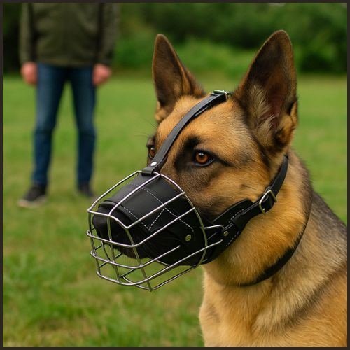 Museliere-grillage-anti-morsure-confortable-noir