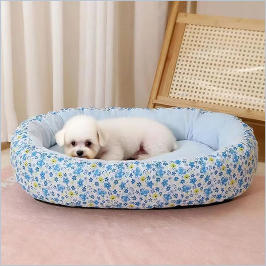 Panier-pour-chien-petite-et-moyenne-taille-bleu