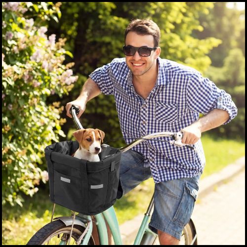 Panier-velo-chien-avec-fixation-rapide-au-guidon