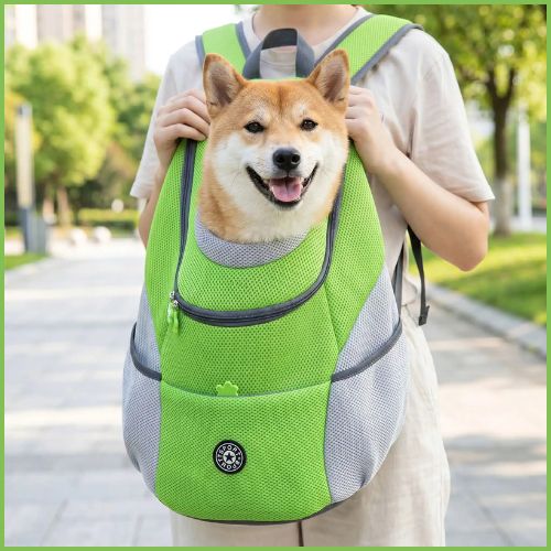 Sac-a-dos-pour-chien-ergonomique-confortable-vert-shiba