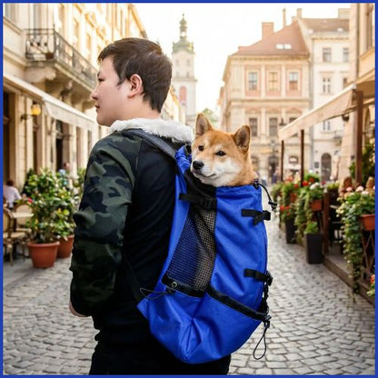 Sac-a-dos-pour-chien-idéal-pour-vélo-et-moto_bleu