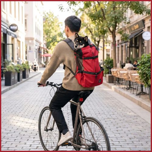 Sac-a-dos-pour-chien-idéal-pour-vélo-et-moto-shiba-inu