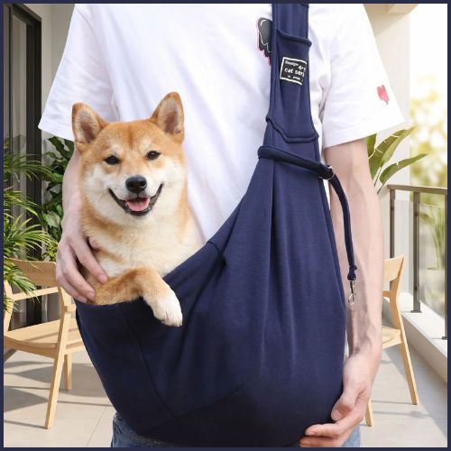 Sac-transport-chien-bandouliere-reglable-Shiba-Inu_bleu