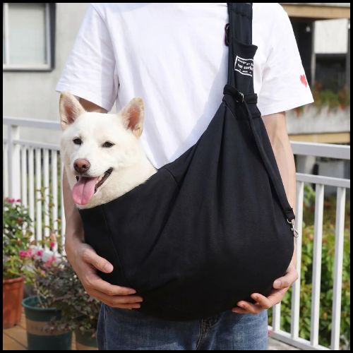Sac-transport-chien-bandouliere-reglable-pour-Shiba-Inu_noir