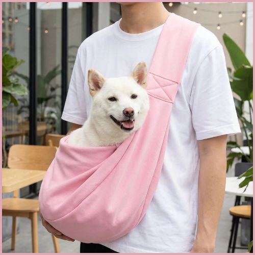 Sac-transport-chien-bandouliere-reglable-pour-Shiba-Inu_rose