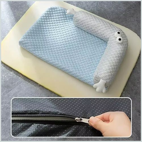 Tapis-chien-rafraichissante-déhoussable-pour-petit-et-moyen-zip