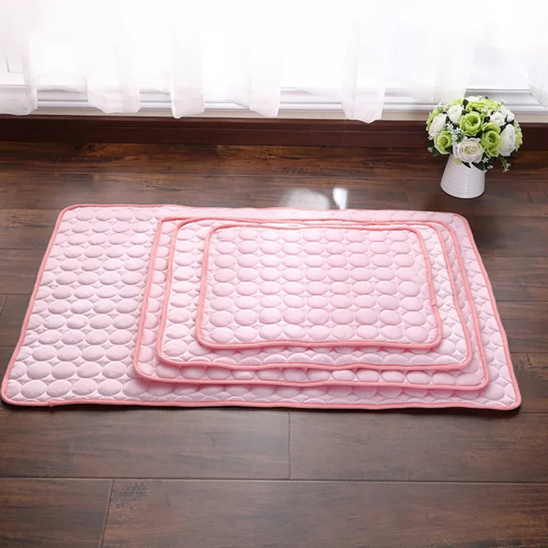 Tapis-pour-chien-rafraichissant-auto-refroidissant-rose