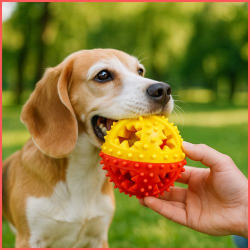 balle-chien_sonore-à-mâcher-avec-friandise-jaune