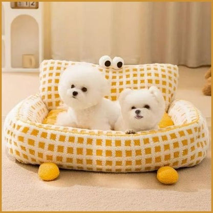 canapé-chien-petit-et-moyen-avec-coussin-déhoussable-bichon