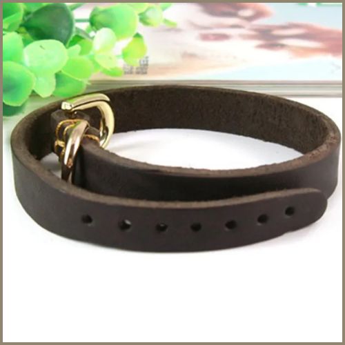 collier-chien-cuir-marron-résistant-et-confortable-petite-taille-reglable