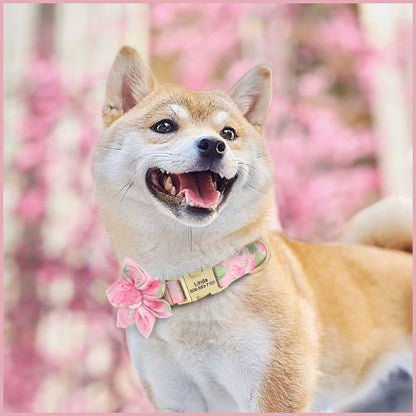 collier-chien-personnalise-avec-gravure-et-fleur-amovible_rose