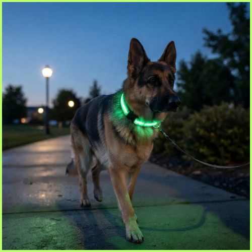 Collier lumineux chien réglable à piles longue durée| Sky