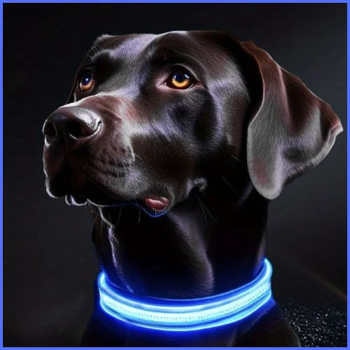 collier-lumineux-chien_réglable-à-piles-longue-durée-bleu