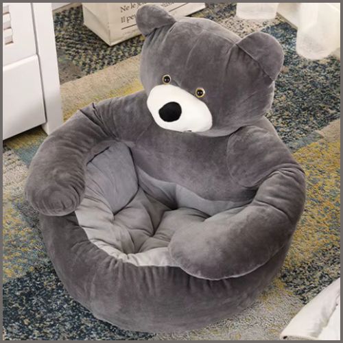 coussin-pour-chien-en-forme-d-ours-gris